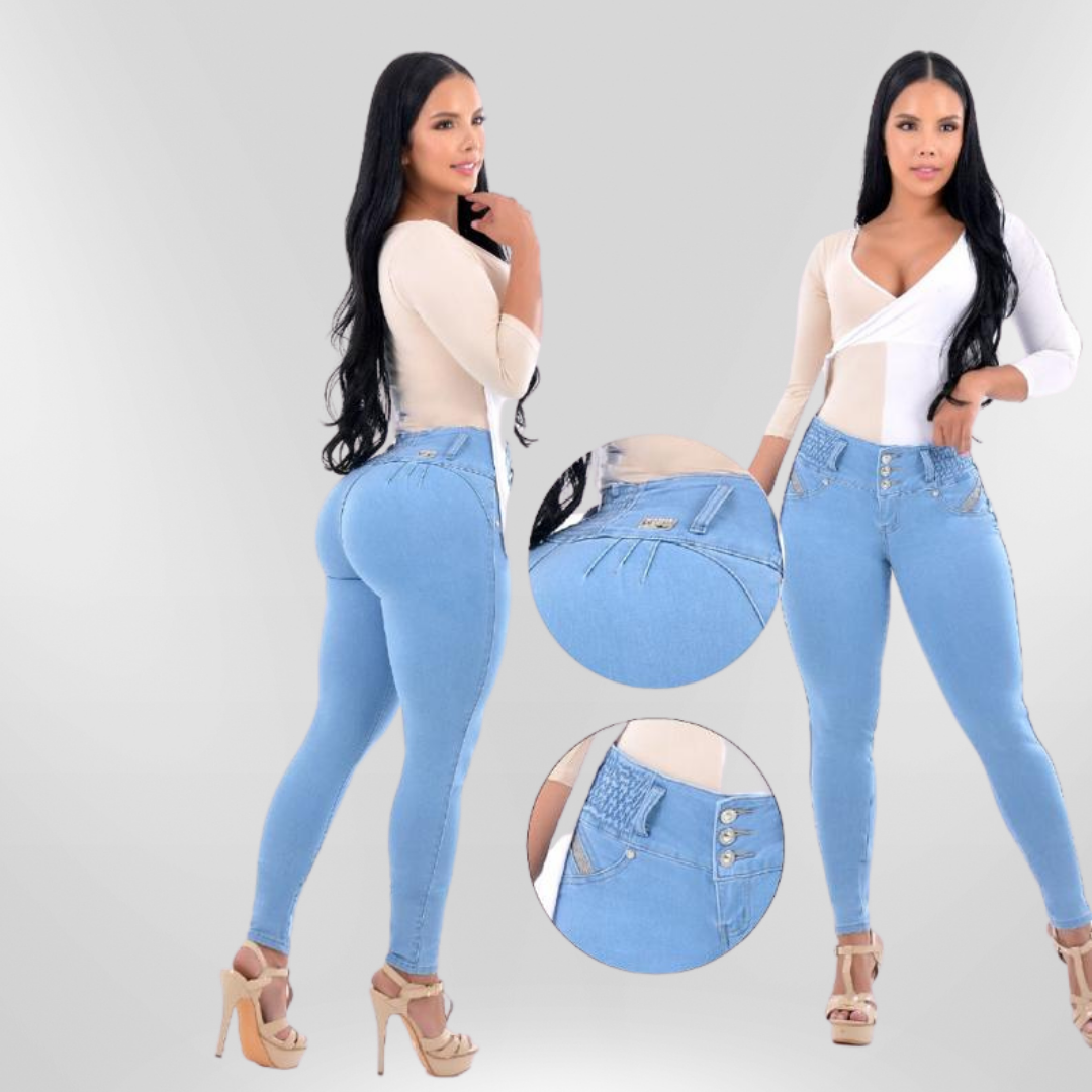 DEGREE JEAN LEVANTA COLA AZUL CLARO