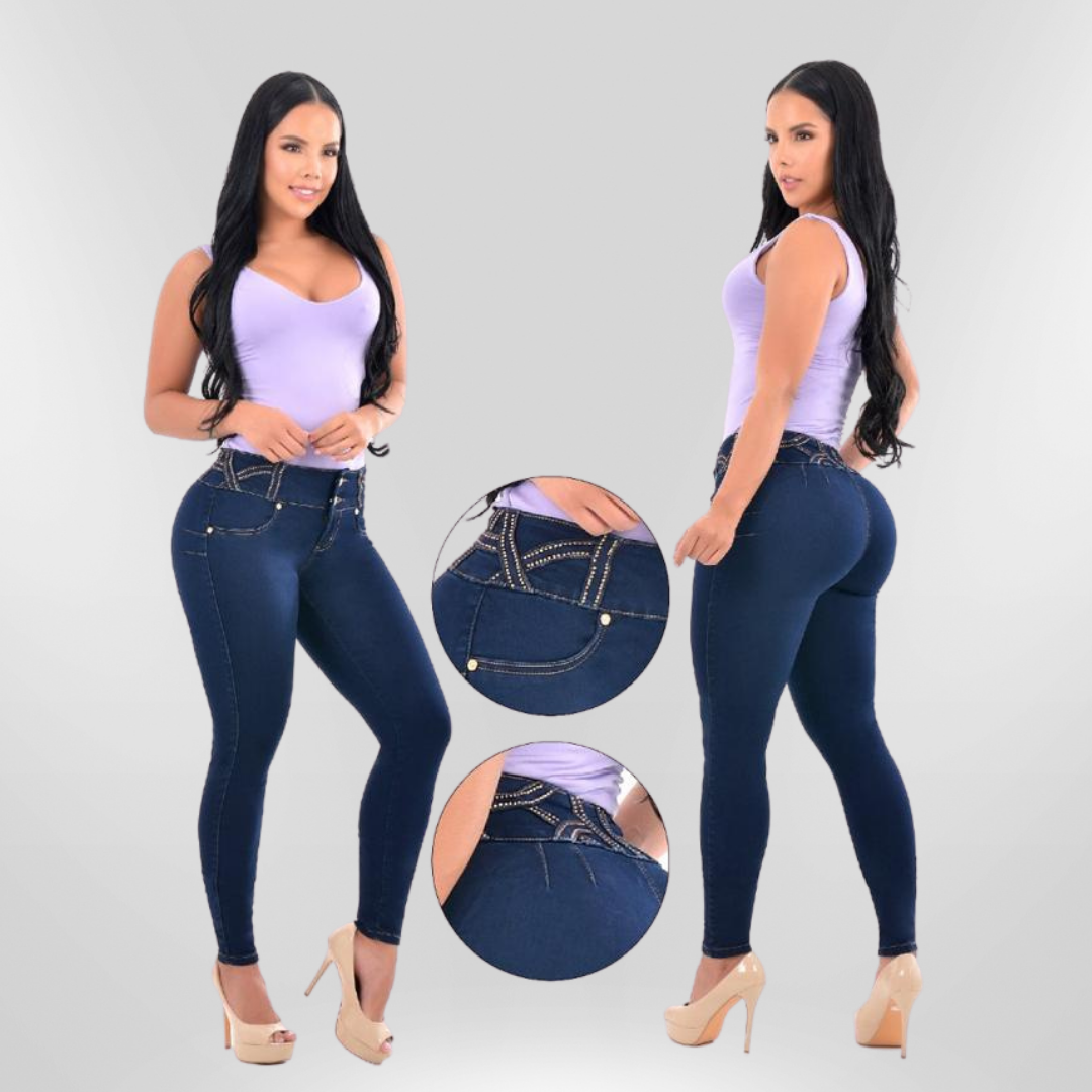 DEGREE JEAN LEVANTA COLA AZUL OSCURO