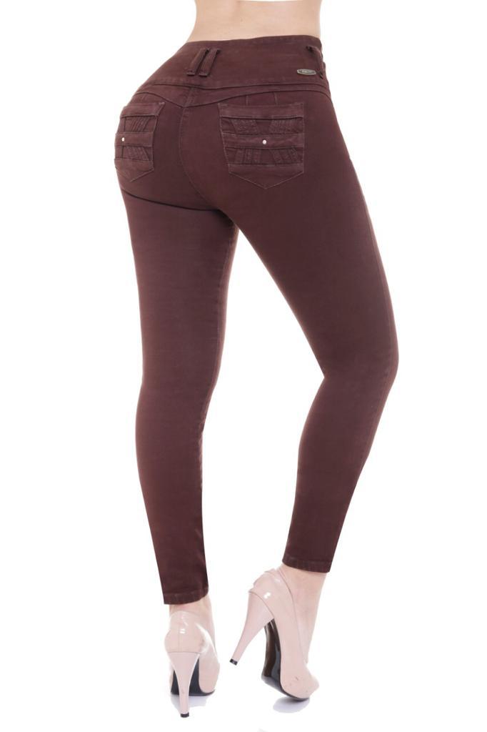 EKKOS JEANS LEVANTA COLA MARRON