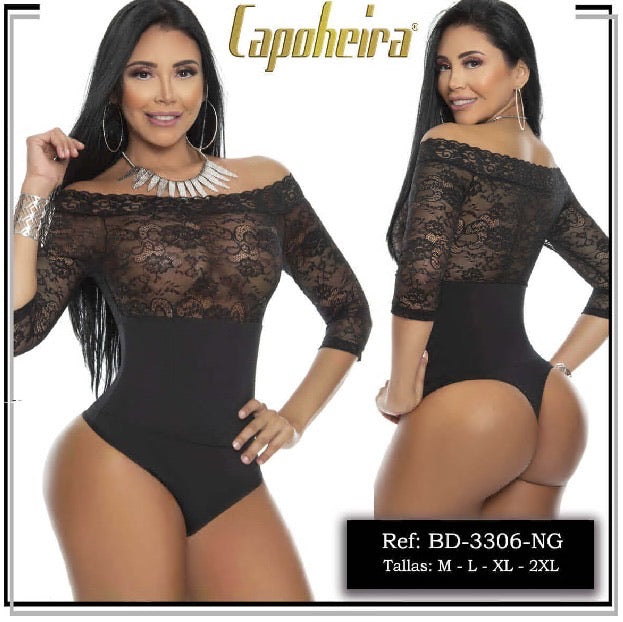Bodysuit en Encaje Negro