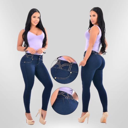 DEGREE JEAN LEVANTA COLA AZUL OSCURO